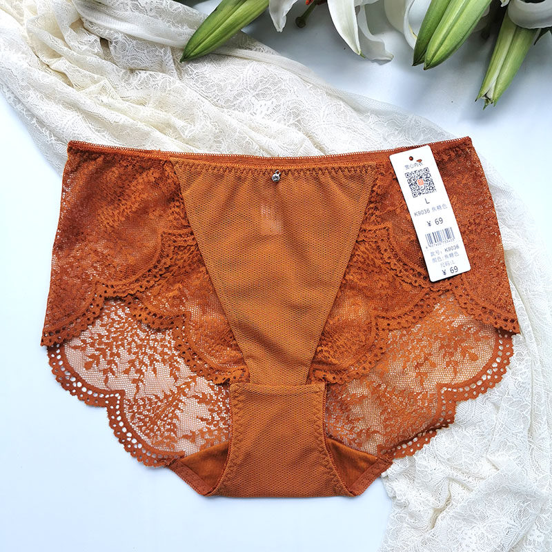 赏心正品32109036配套内裤中腰纯棉内档收腹女三角裤