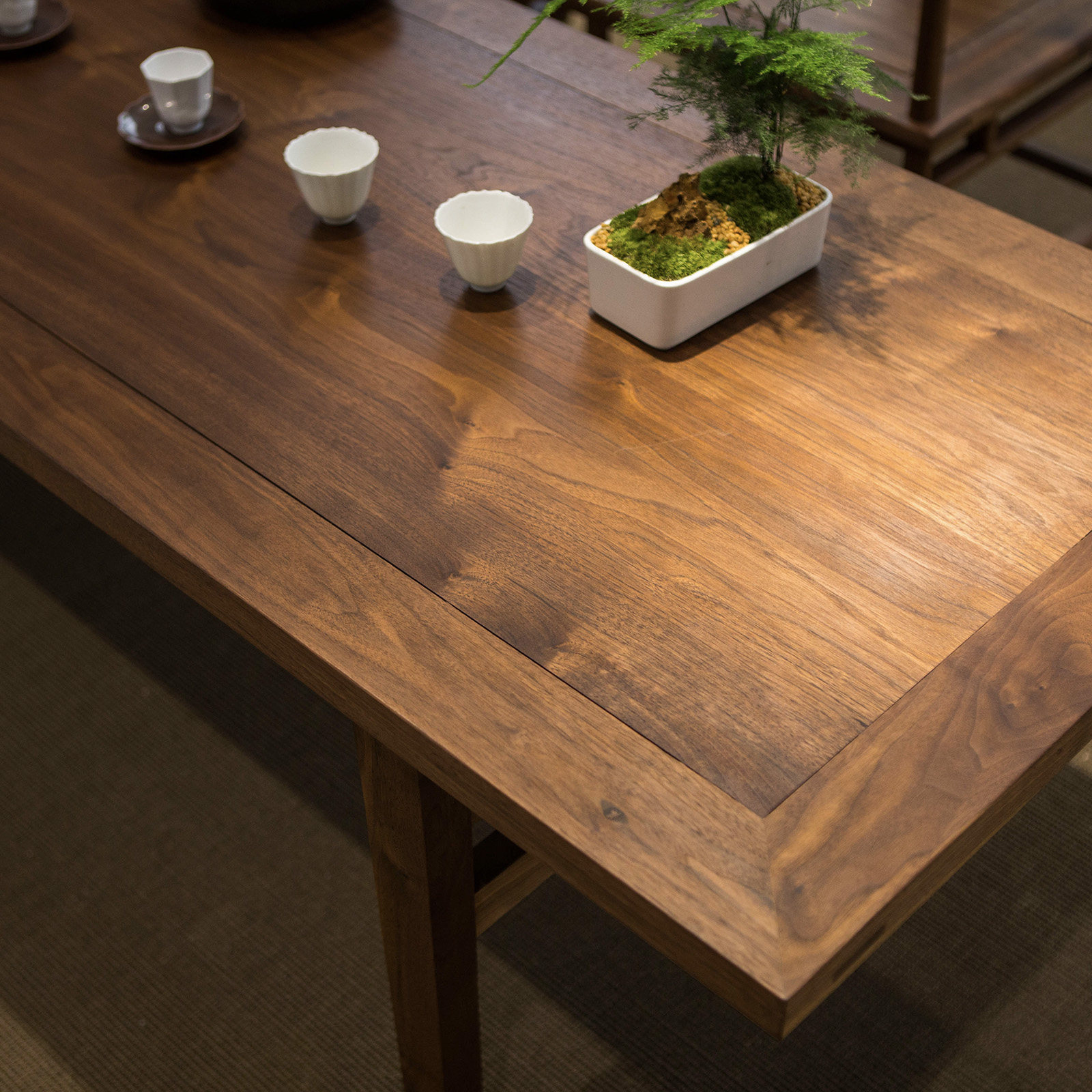 榆木茶桌桌椅组合合新中式实木茶台禅意家用茶几