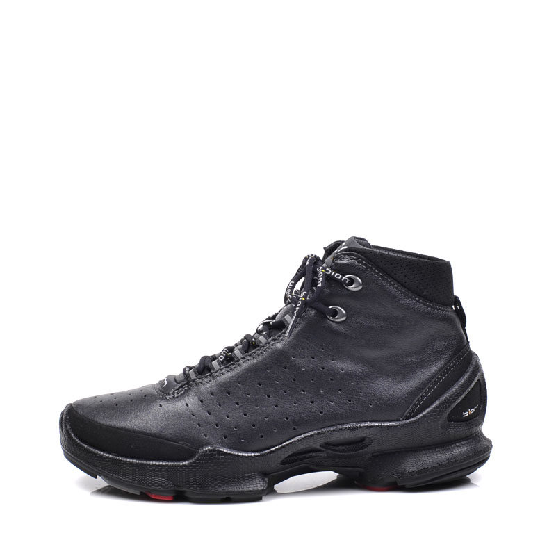 ecco爱步男鞋经典款缓运动运动休闲休闲鞋牛皮系带时装靴