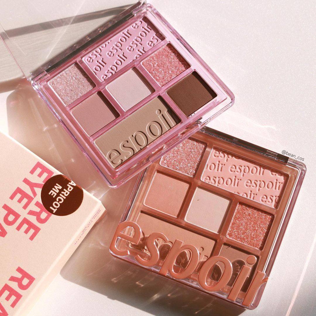 好看韩国espoir艾丝珀七色眼影新色哑光珠光灰紫眼影
