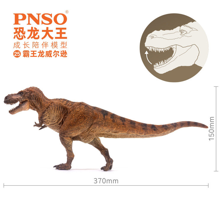 包邮pnso恐龙大王成长陪伴模型25霸王龙威尔逊侏罗纪仿真古兽动物