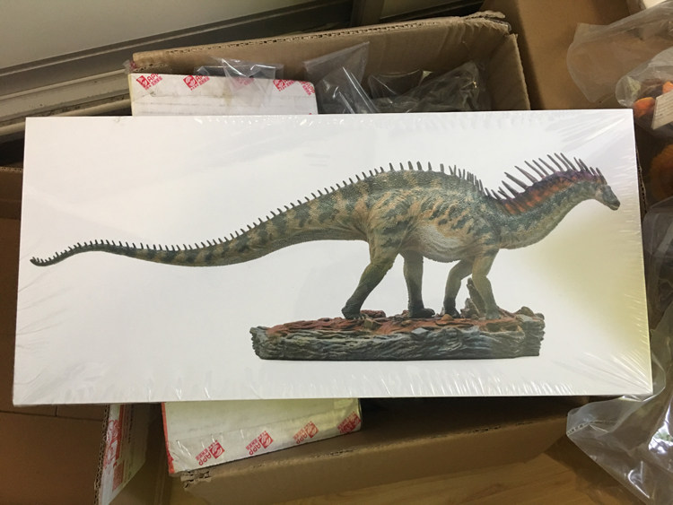 pnso恐龙博物馆阿马加龙仿真侏罗纪动物玩具模型史前古兽附赠地台