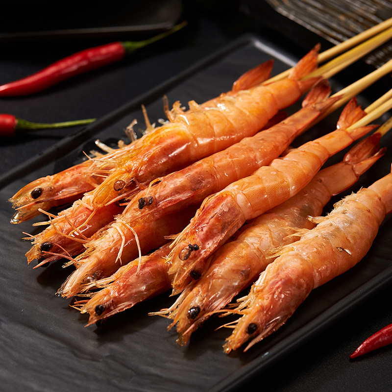 夜猫子虾串网红烧烤小串食材40支调理基围冷冻虾类制品