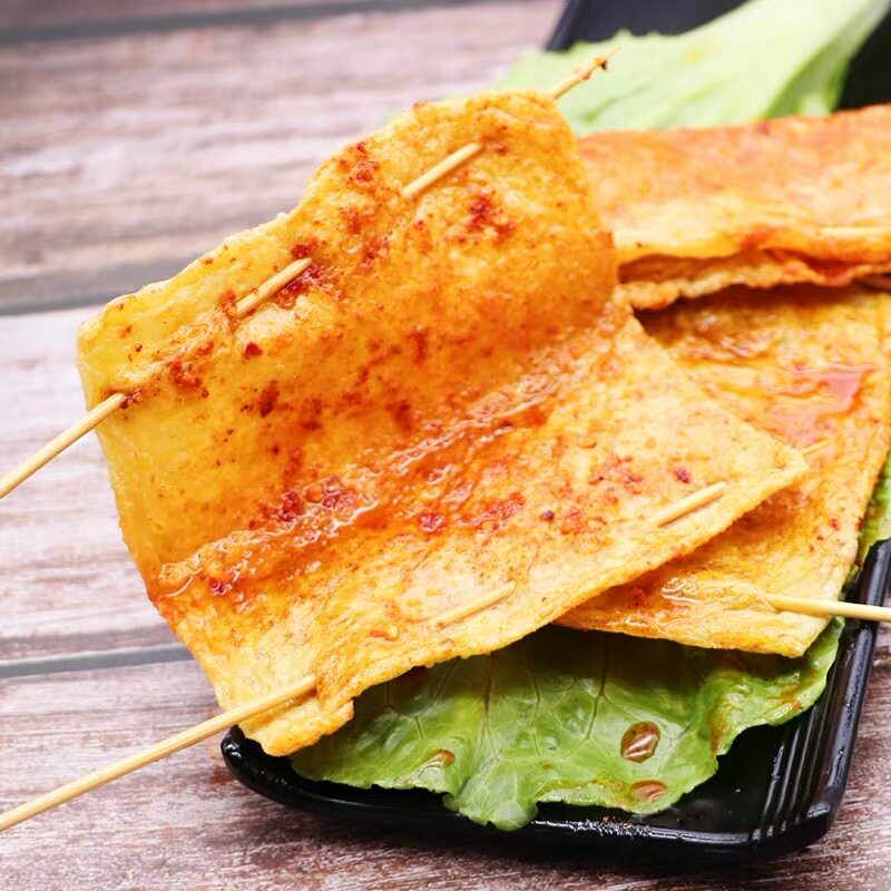 烧烤油豆皮小串烤豆30串麻辣烫煮冷锅食材半成品豆腐皮豆腐干