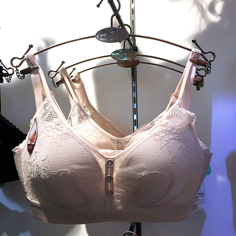 奴芝内衣女2019春夏新款无钢圈聚拢性感a杯3扣中厚少女大学生8879