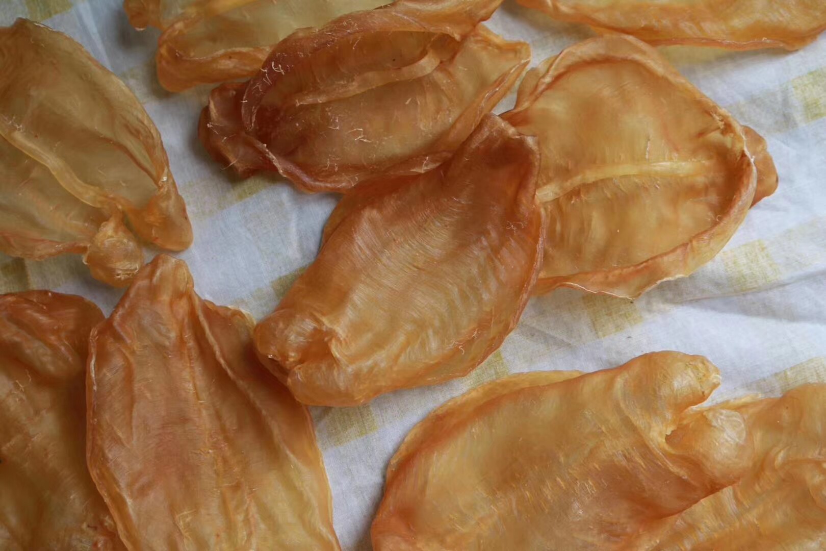 22头左右精选开边黄花鱼胶陈年老年老250克装花胶