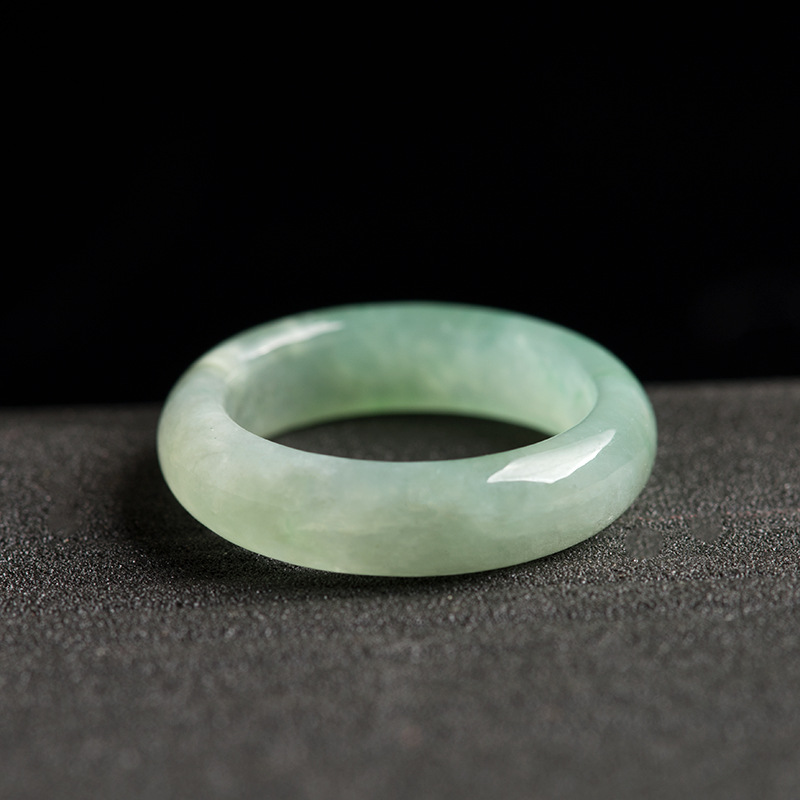 天然缅甸货翡翠玉戒指戒冰种玉石男女女款指环戒指