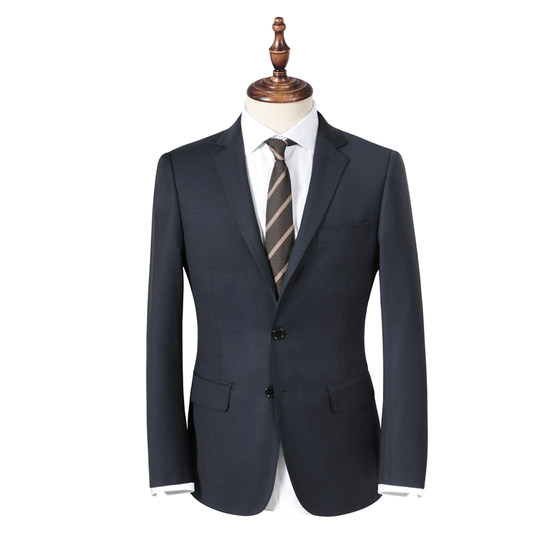 High Grade Wool Navy Slim Fit Business Dress Wool Suit Suit Two-piece Suit Suitable For Work High Grade Wool Navy Slim Fit Business Dress Wool Suit Suit Two-piece Suit Suitable For Work