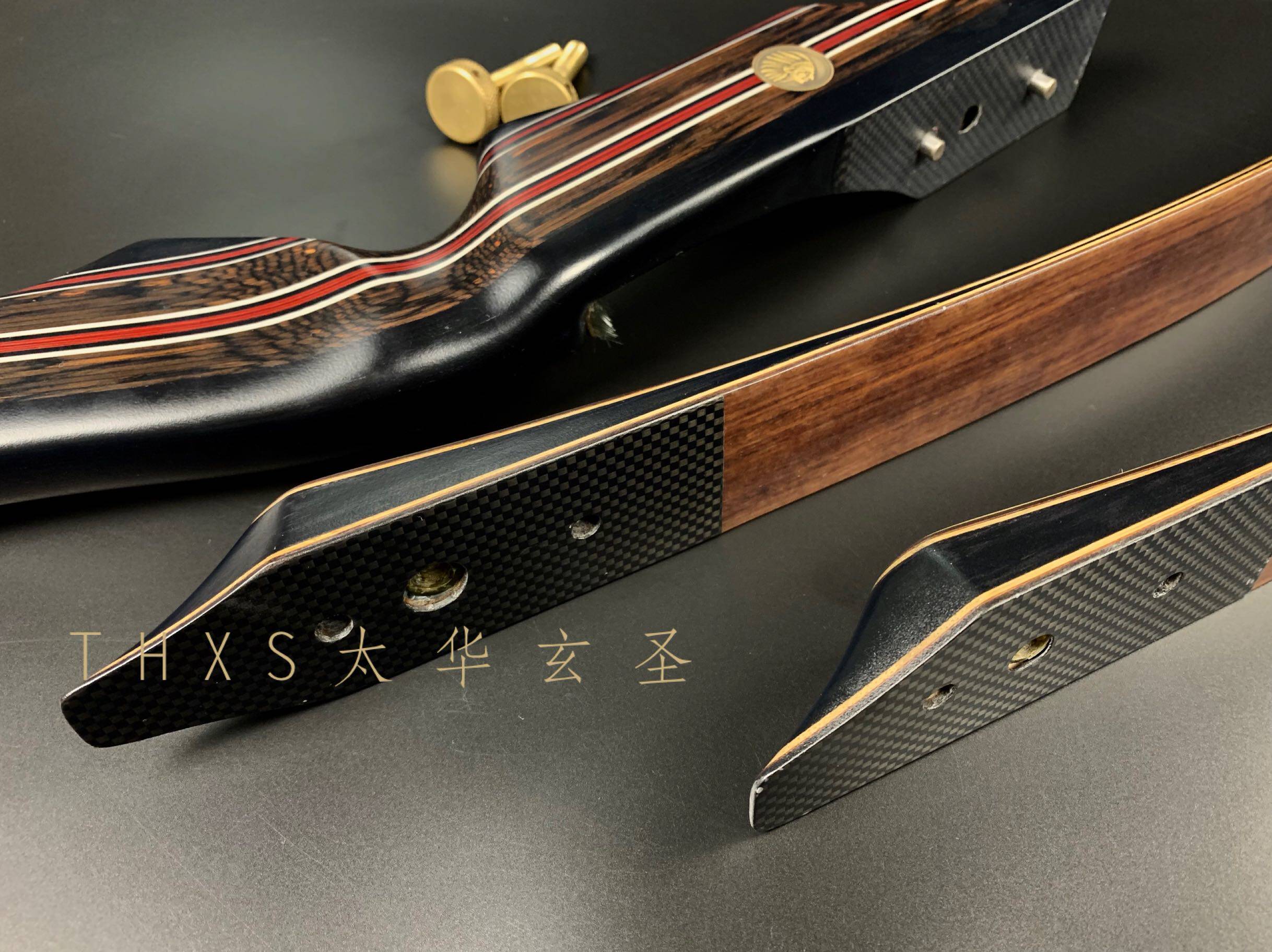 巴尔美猎黑麋鹿木质美猎射准弓珍惜木材弓把50层实木层压太华玄圣