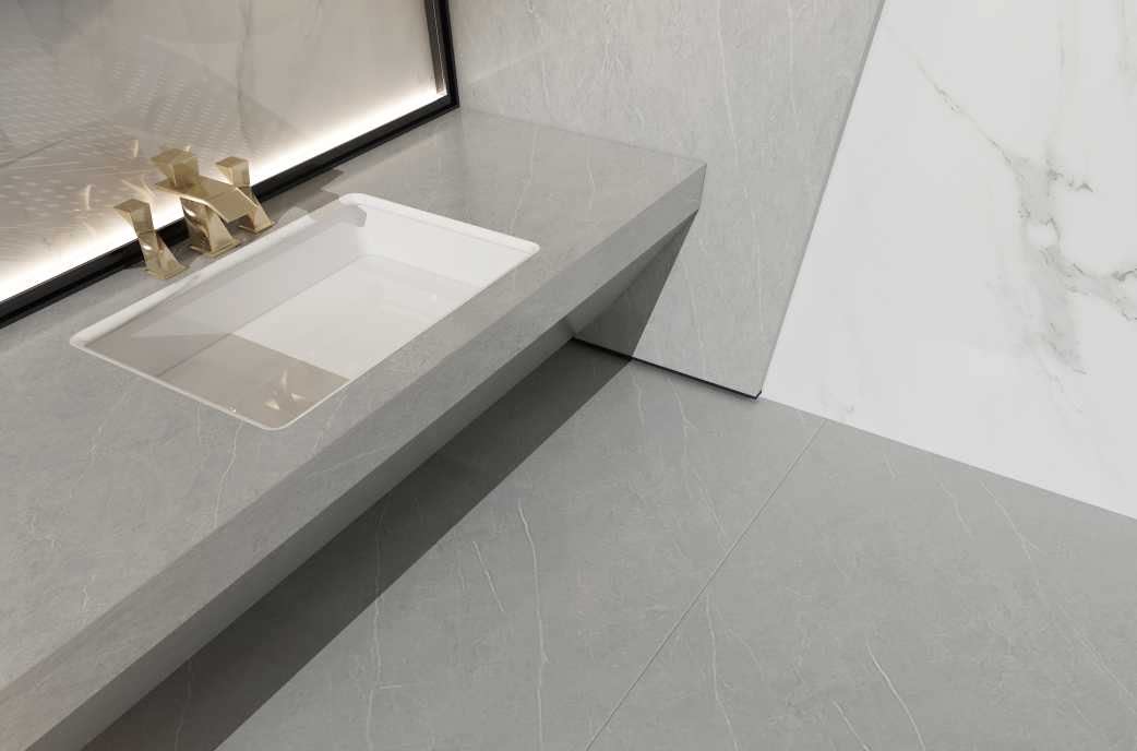 岩板台面桌面背景墙石英石纯进口亚克力人造石大理石橱柜吧台定制