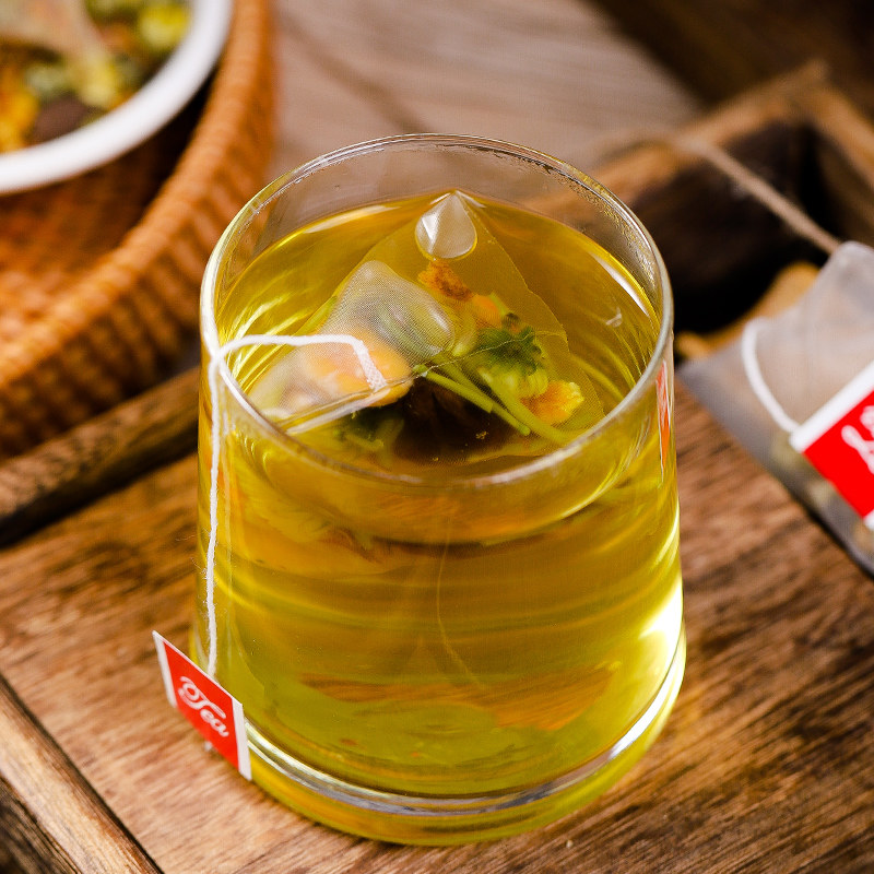 大海金银花罗汉果菊花花茶清润吸烟者慢性喉咙咽肺组合型花茶