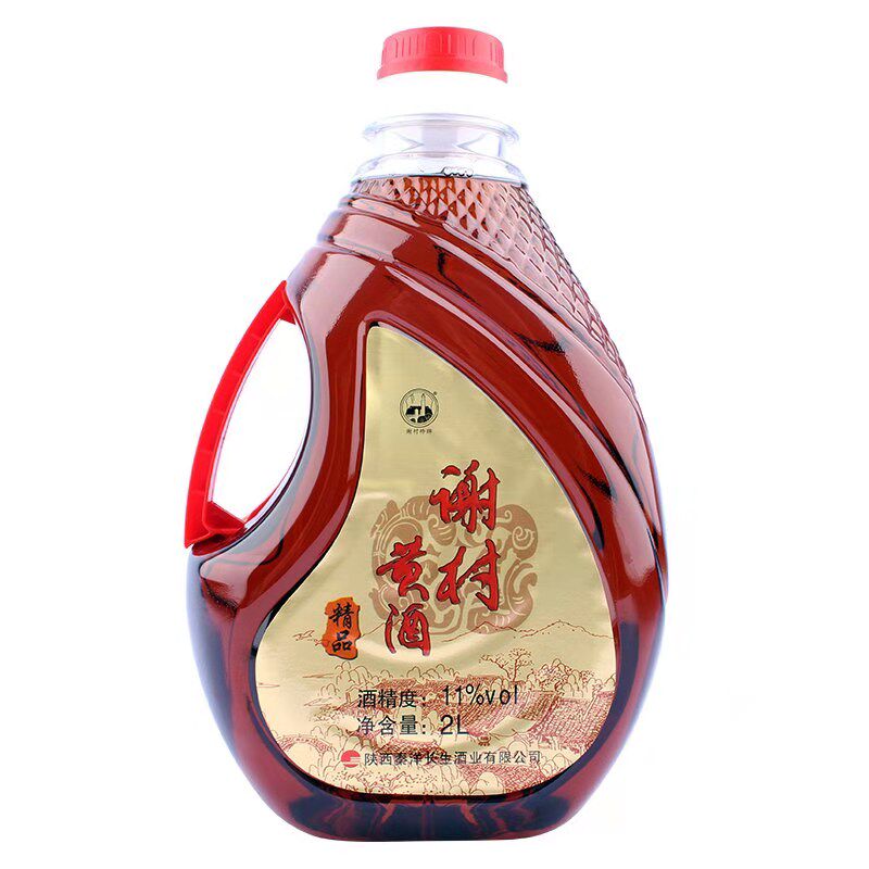 黄酒谢村桥陕西特产汉中洋县谢村2升瓶装4斤料酒