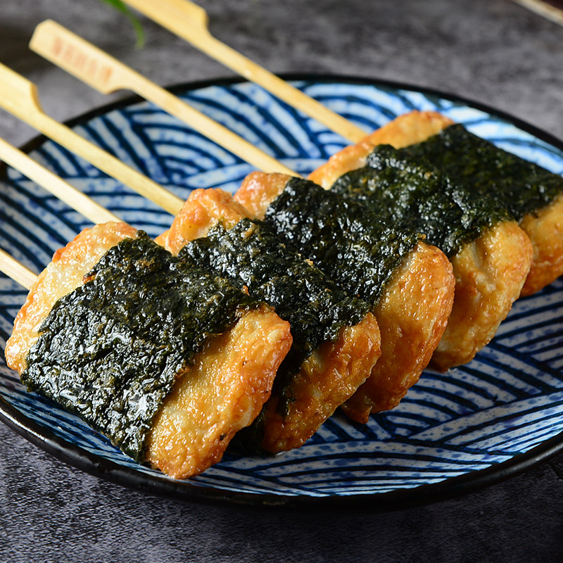 火锅丸子苔斑鱼排350g一袋10串串串便利店水煮鱼丸