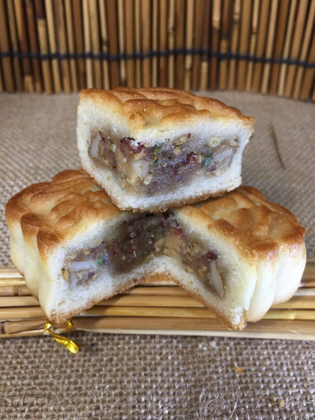 老母家五仁月饼东北老式传统多口口味豆沙芝麻月饼