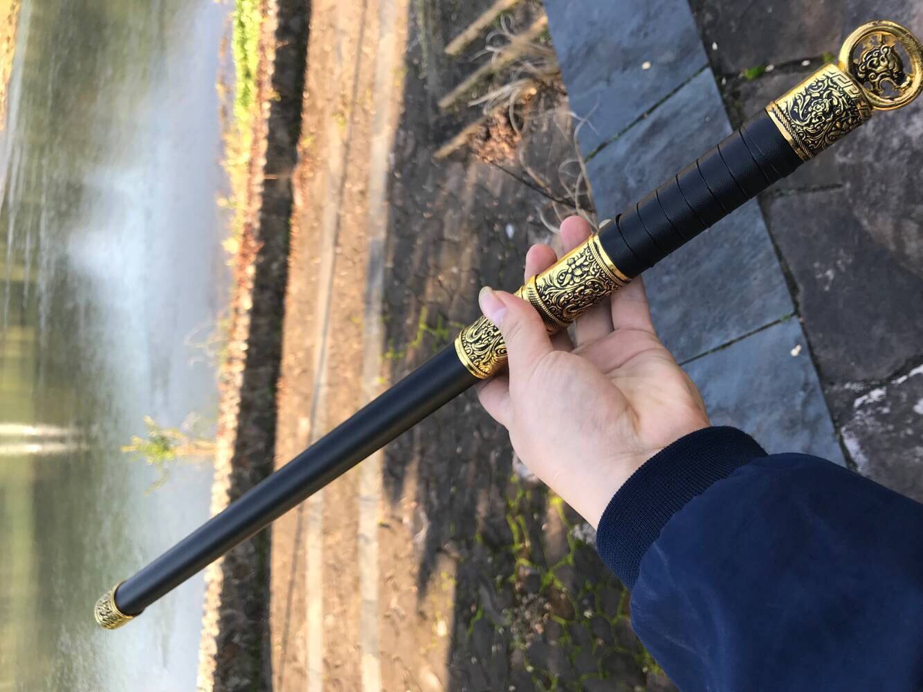 龙泉棍剑车载防身冷兵器一体长剑棍中刀短剑不锈钢龙泉刀剑未开刃