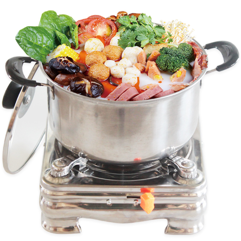 小酒精锅学生包邮宿舍酒精炉小火锅家用干锅锅5-6人寝室固体酒精