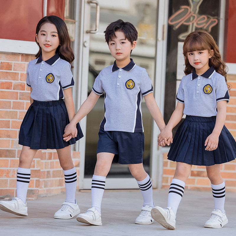 小学生校服毕业拍照衣服服装夏季套装儿童班服校服
