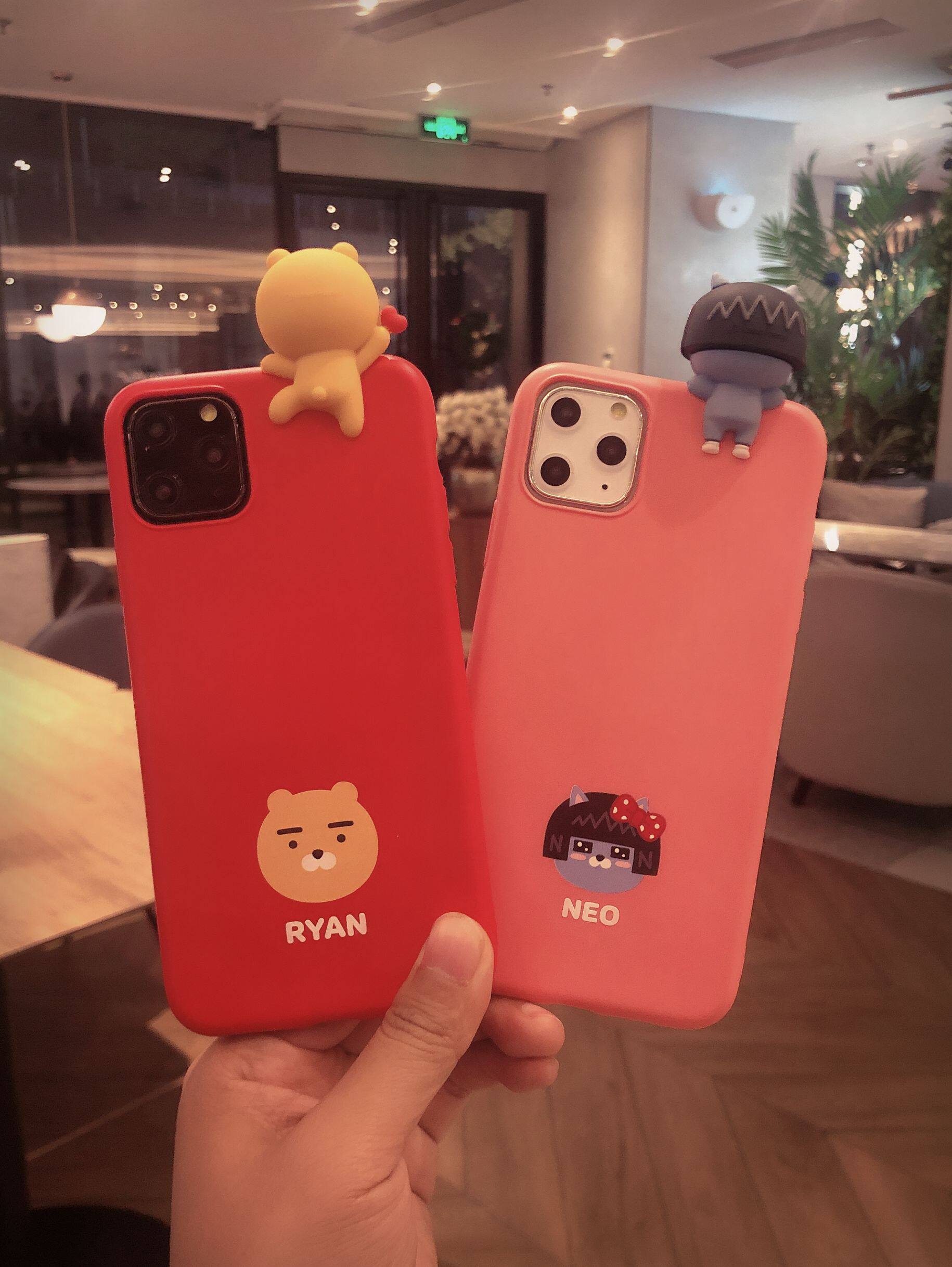 韩国kakao friends屁桃iphone11趴趴手机壳pro max硅胶套ryan苹果