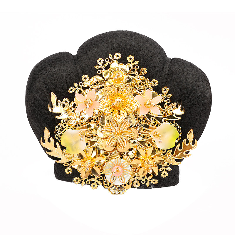 古风假发汉服南瓜发包唐朝贵妃发髻演出丸子发包