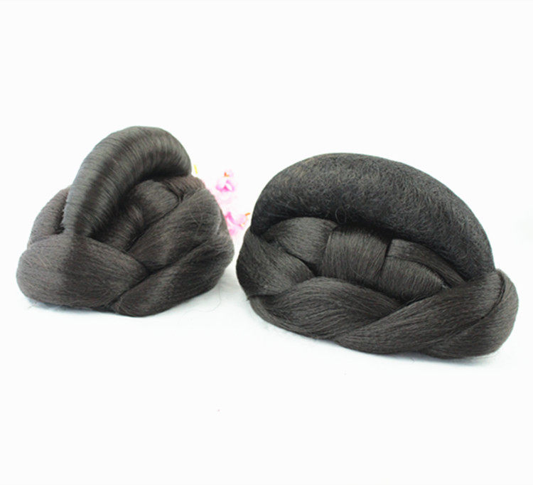 古装汉服假发包儿童汉服造型丸子头花苞头影楼新娘盘发造型垫发包