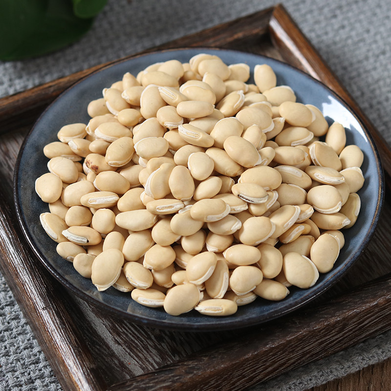 扁豆白扁豆新货磨白包邮可500g中药材新鲜特级食用白扁豆