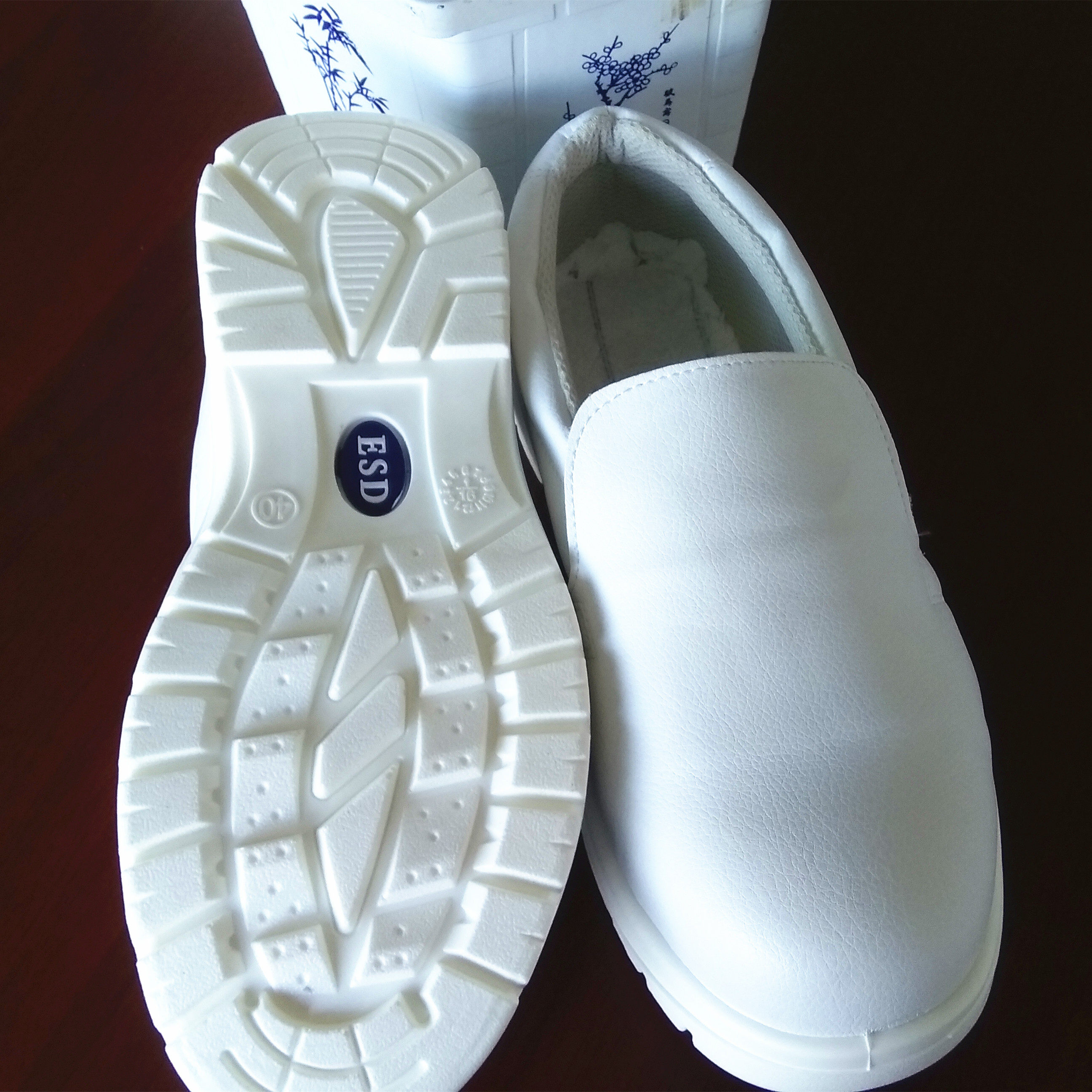 白色防静电安全鞋钢包头防砸无尘洁净净室劳保防护鞋