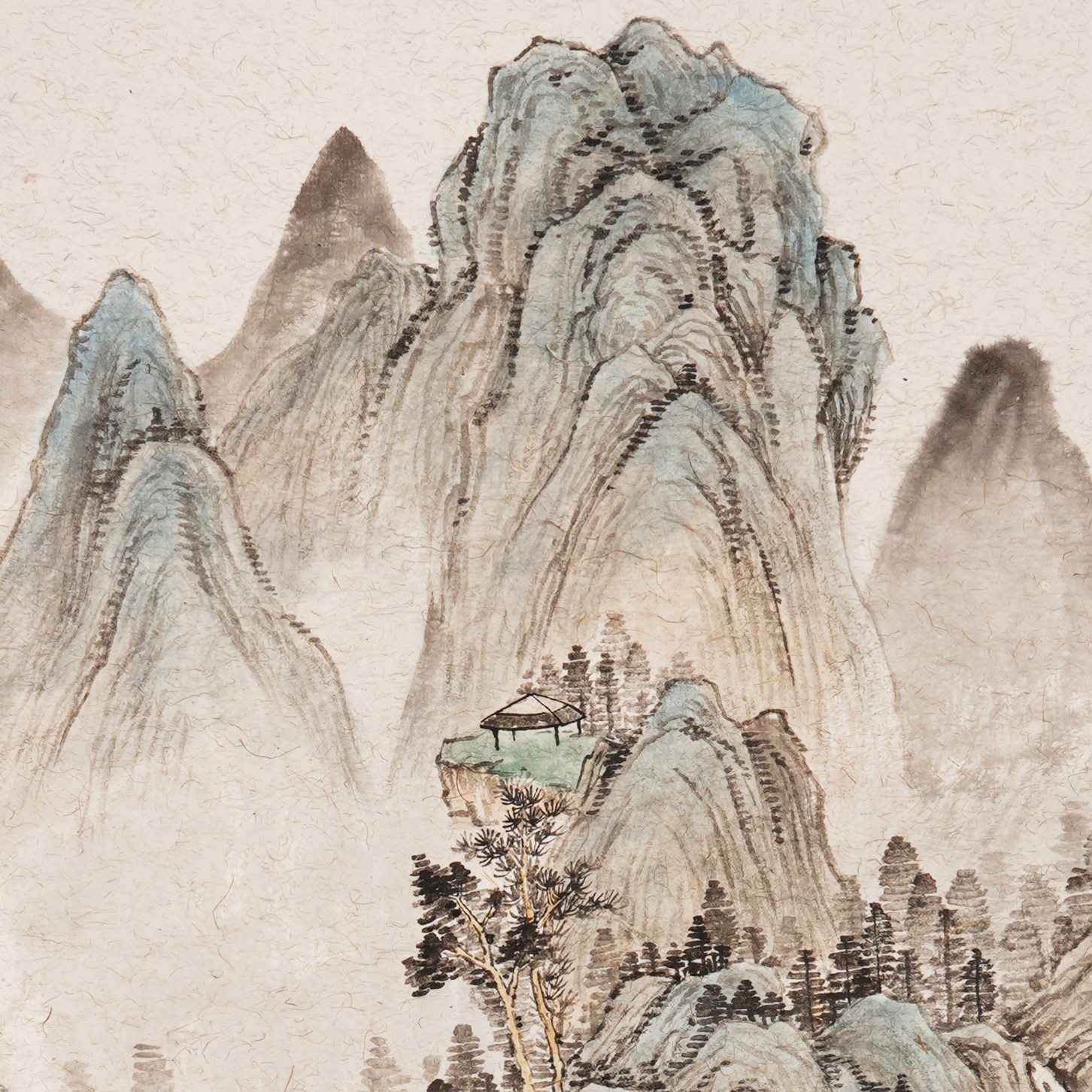 宋元传统山水画淡雅国画中国水墨画中式装饰字画国画