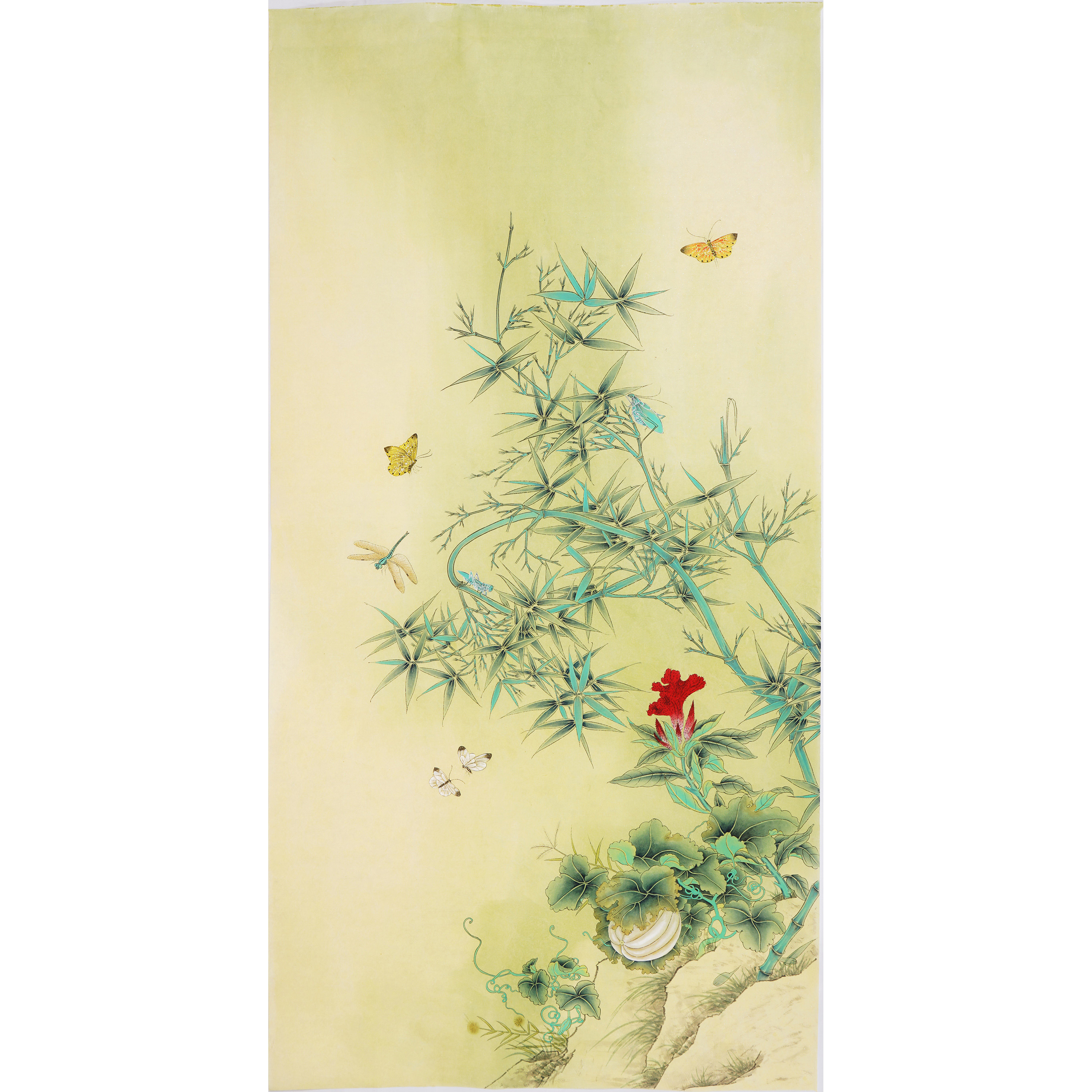 手绘提款无款工笔画精品淡雅清新马蹄莲工笔四尺国画