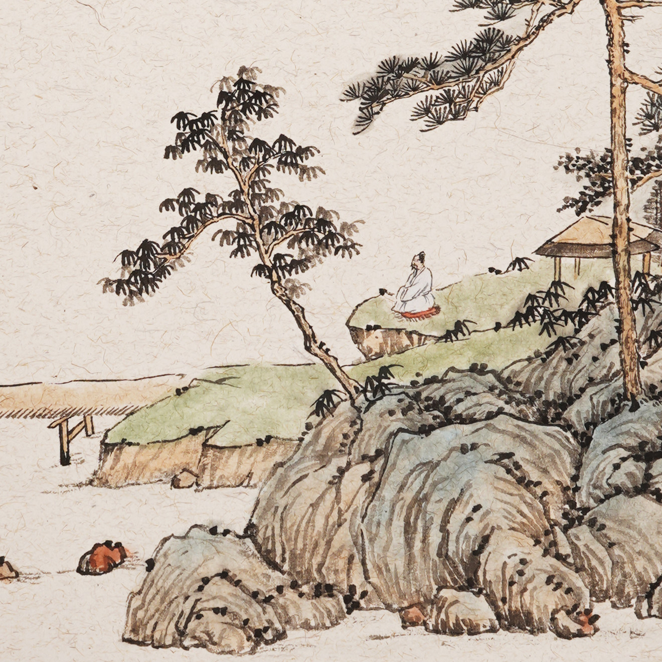 宋元传统山水画淡雅国画中国水墨画中式装饰字画国画