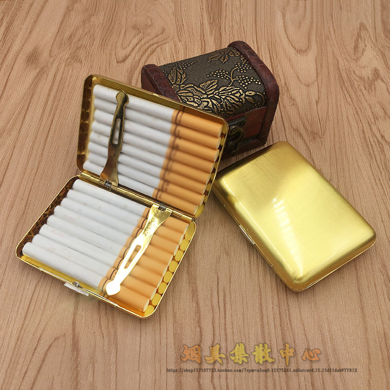 超薄金属烟盒20支翻盖16支创意雕刻夹烟香菸盒烟盒