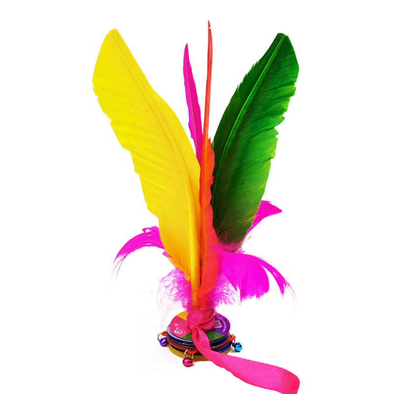 东方燕毽子儿童小学生比赛专用幼儿园绳子耐踢大花毽子