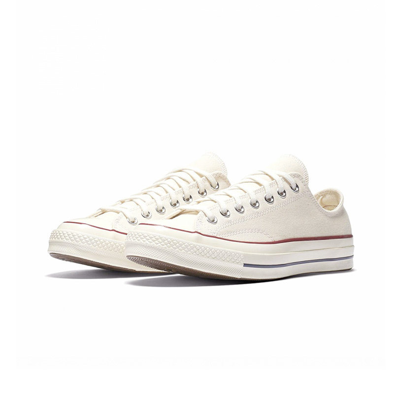 converse匡威男女女鞋1970s低帮米白三星星标情侣帆布鞋
