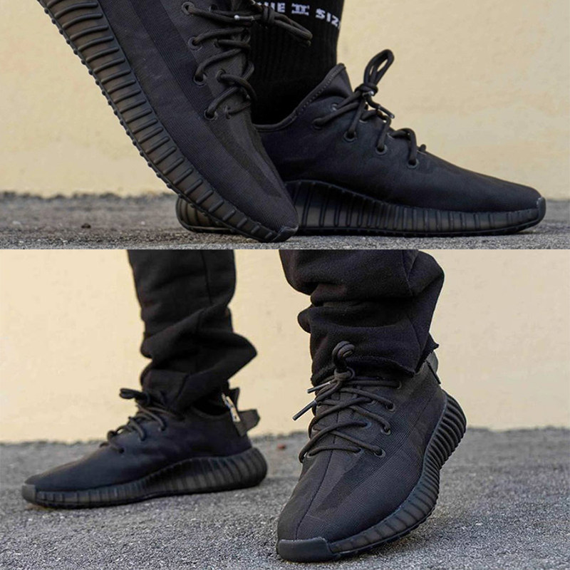 adidas阿迪达斯yeezy椰子350v2黑天使黑武士跑步gx3791运动休闲鞋