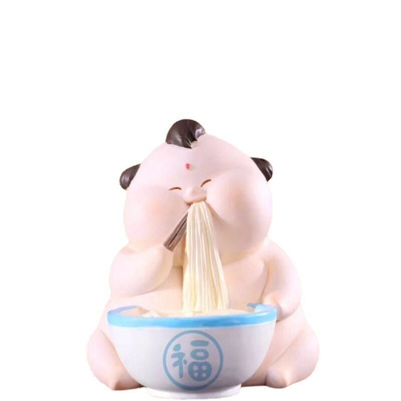 新品国潮可爱福娃盲盒红肚兜宝宝公仔玩偶卡通潮玩盲盒