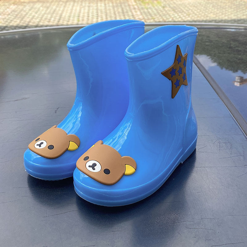 儿童雨鞋雨衣套装男童女童幼儿胶鞋小孩防滑雨鞋