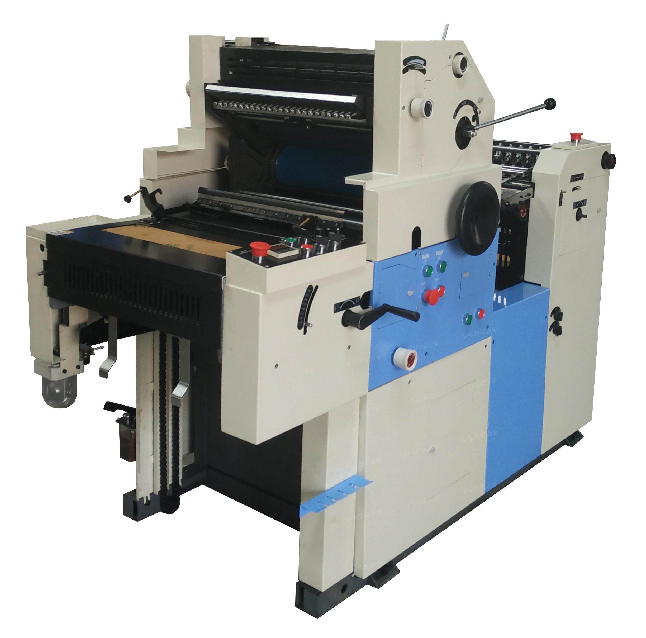 潍坊轻型印刷机械设备56四开三墨两水单色试卷小胶印机印刷机厂家