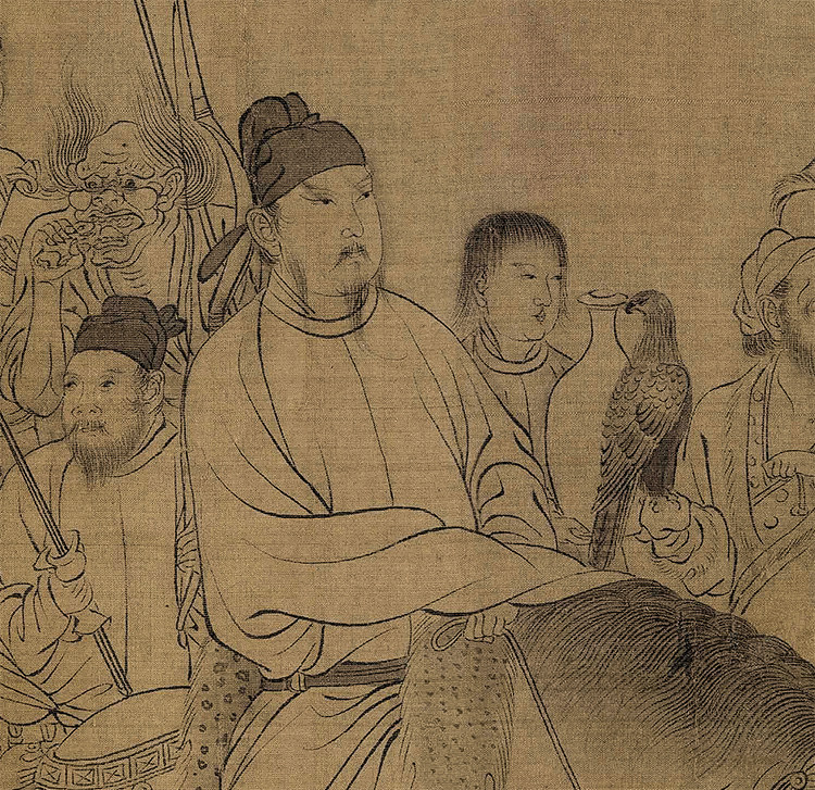 李公麟西岳降灵图卷国画人物白描长卷宋画古画国画