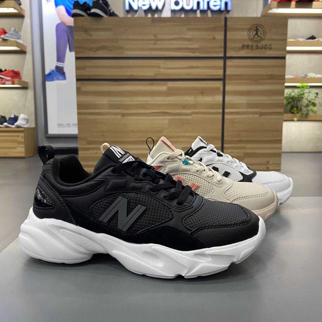 总统慢跑鞋新款newbunren女鞋跑步跑步男男鞋皮面新百伦运动跑步鞋