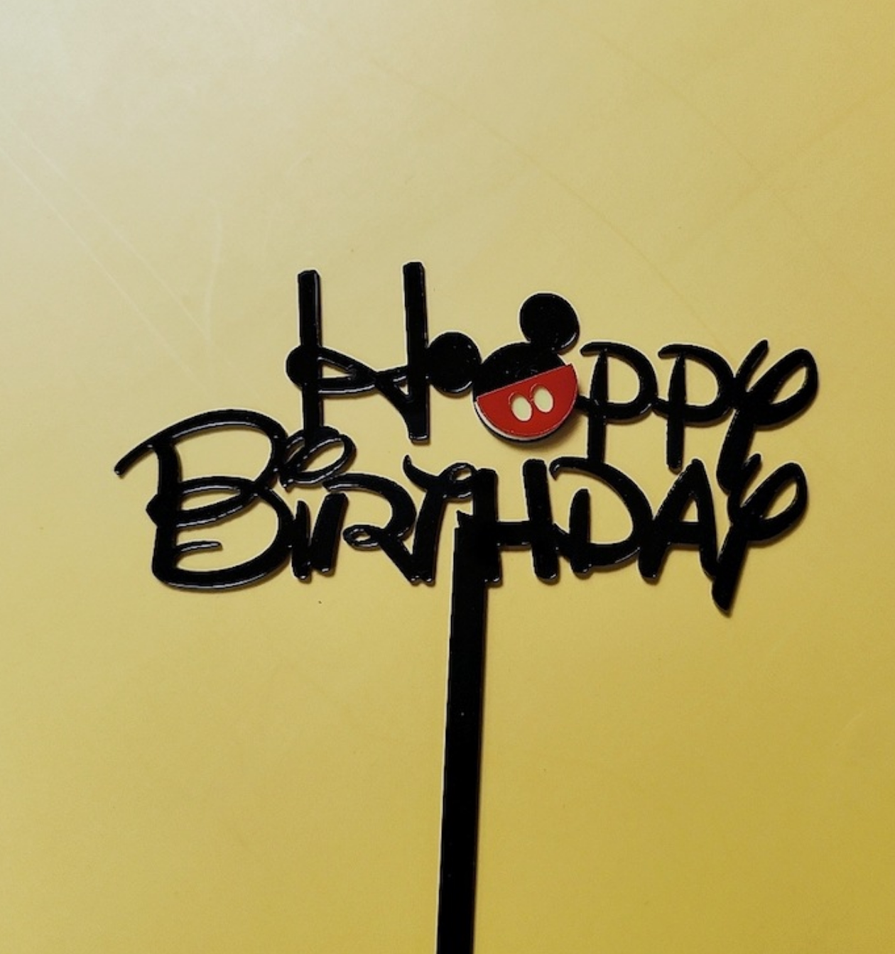 卡通儿童生日蛋糕装饰亚克力米老鼠米奇米妮生日快乐节日装扮用品