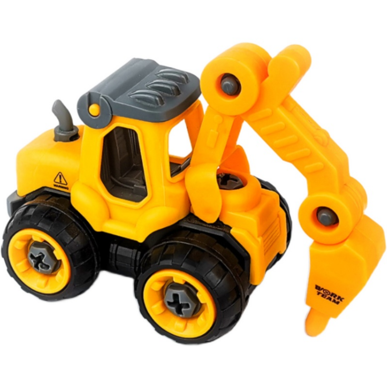 男孩卡通挖掘机生日蛋糕装饰摆件儿童工程车甜品推土机节日装扮用品