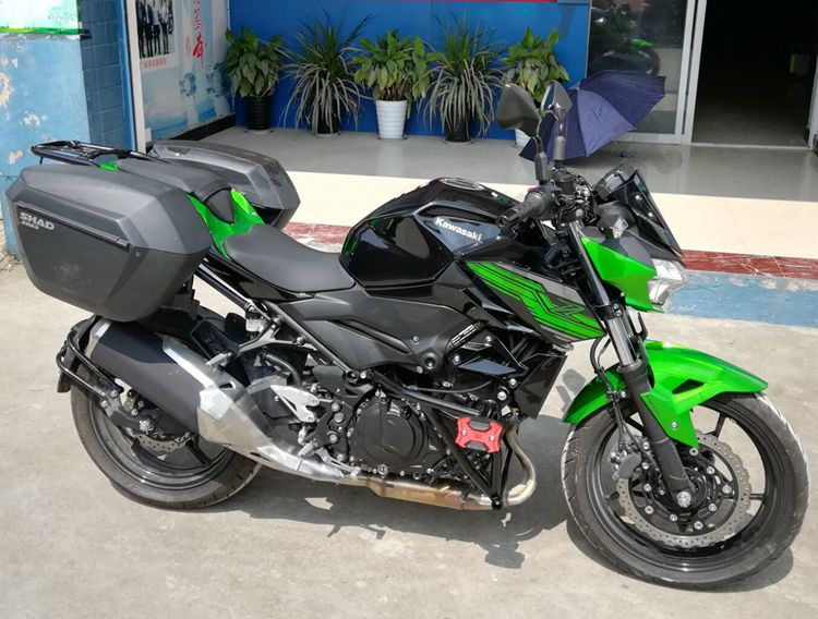 夏德适用川崎ninjaz400改装装边箱尾箱支架ninja400摩托车尾箱