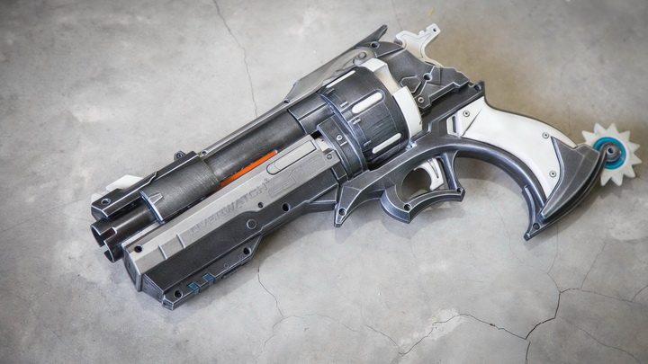 手工重涂nerf软弹竞争者e312守望先锋科幻电影道具飞镖