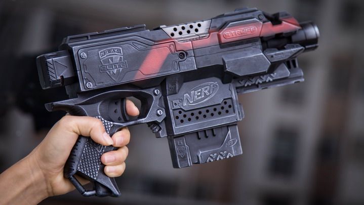 涂装枪nerf发射器stf死拽夫a0711科幻电影拍片道具