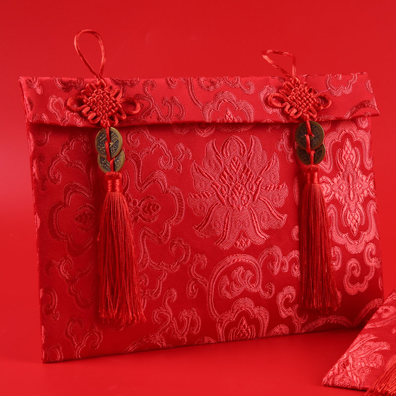 结婚下聘礼彩礼5w10万元大红包礼金袋新人改口利是封高档商务通用