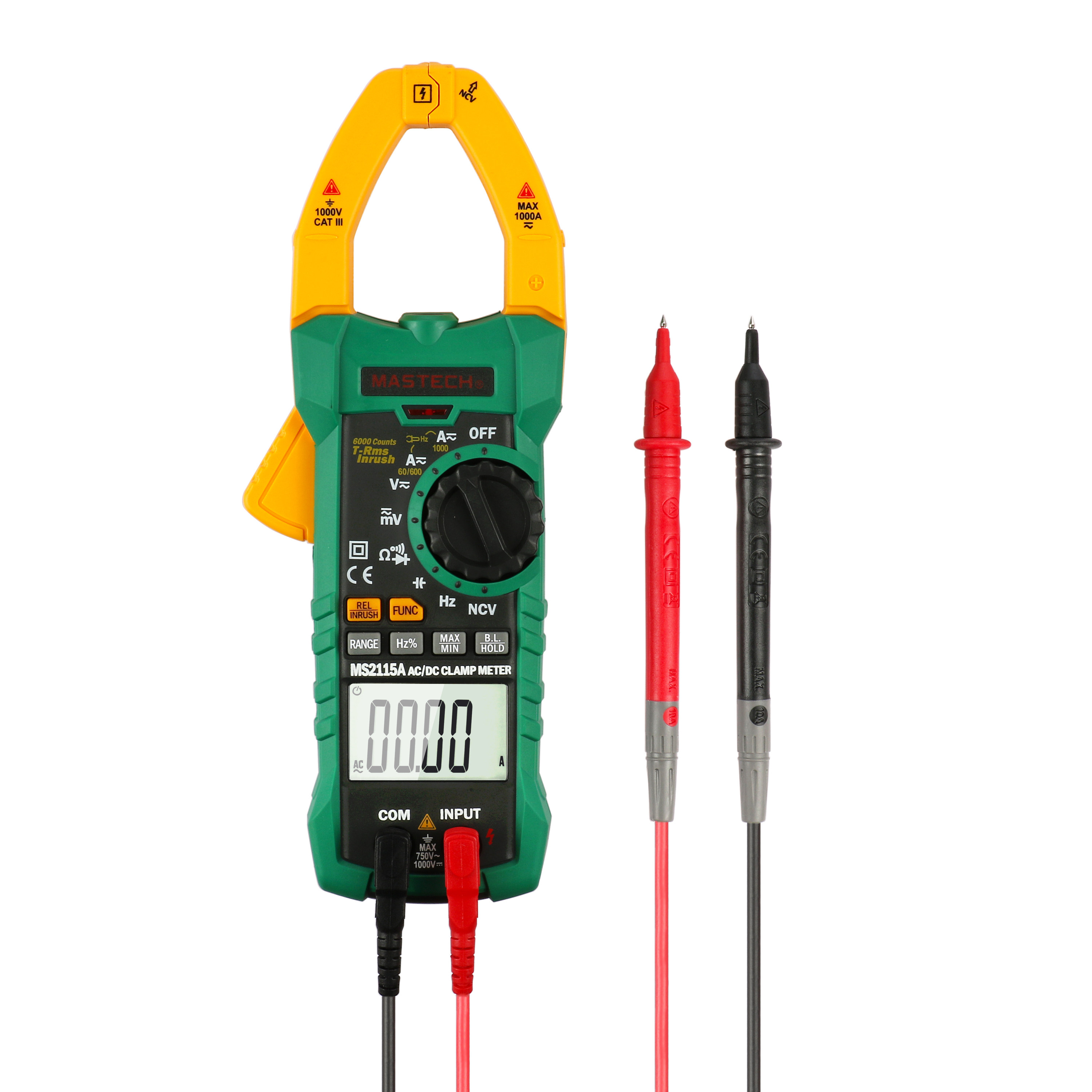 华仪直流1000a高精度数字钳形电流表有效值万用表ms2115a钳形表