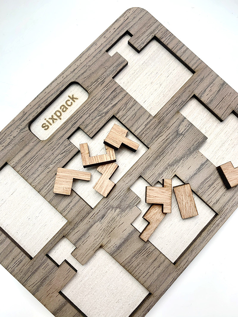 拼图超难puzzle抖音gm同款8块木质6个瓶子拼图