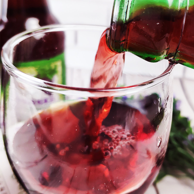 葡萄酒通化特产爽口水果配制制酒330ml包邮玻璃瓶果味