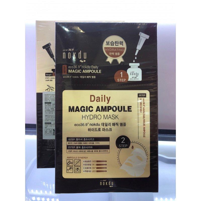 绿豆高丽雅娜eco369nokdu塑颜润透逆龄面膜7片补水精华涂抹面膜