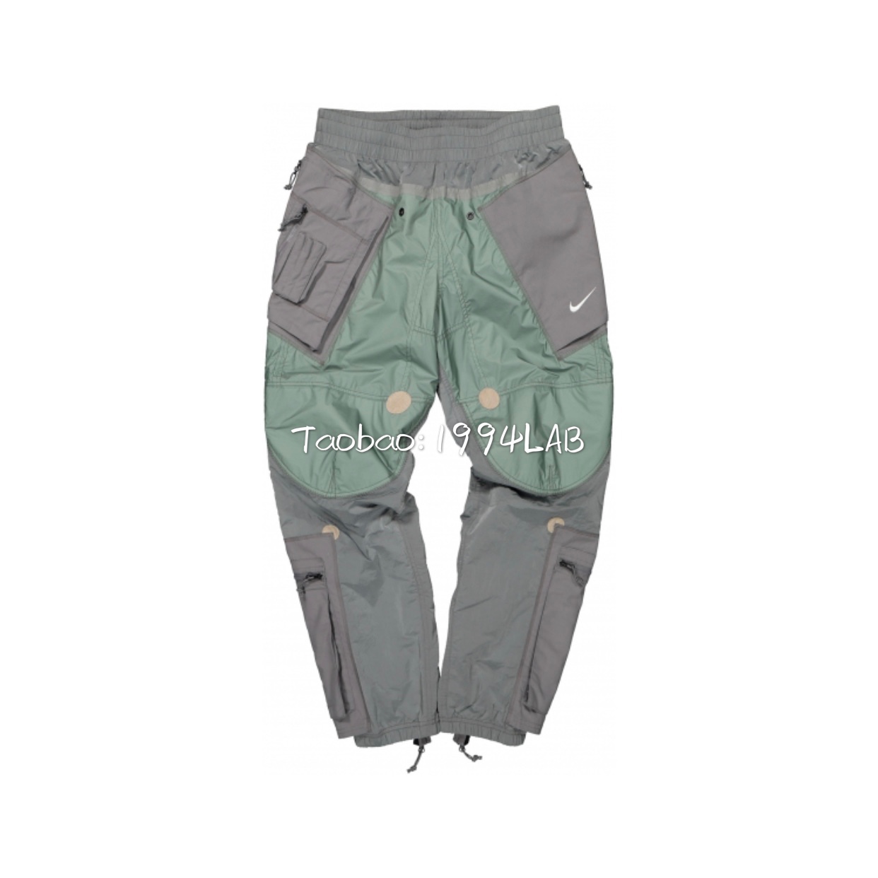 NIKE LAB FOG ISPA 限量解构3M反光休闲梭织灰绿束脚王一博长裤子