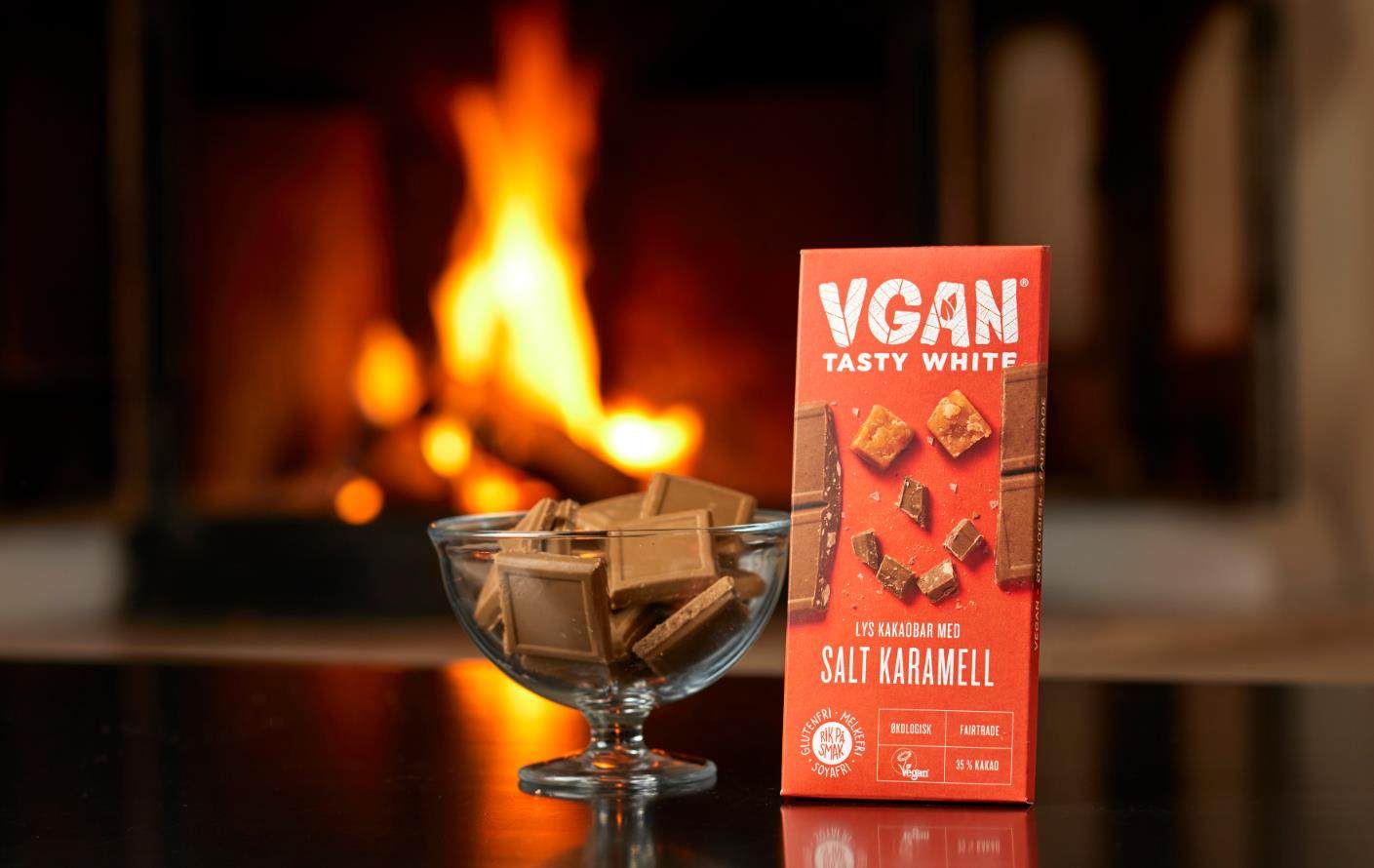 挪威vgan维根素食健康植物纯黑焦糖椰子纯素巧克力制品